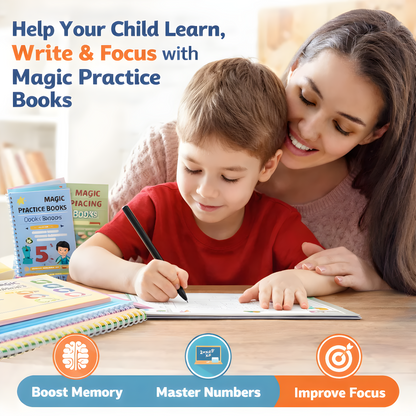 Magic Book (8 Book + 20 Refill+2 Pen+2 Grip)