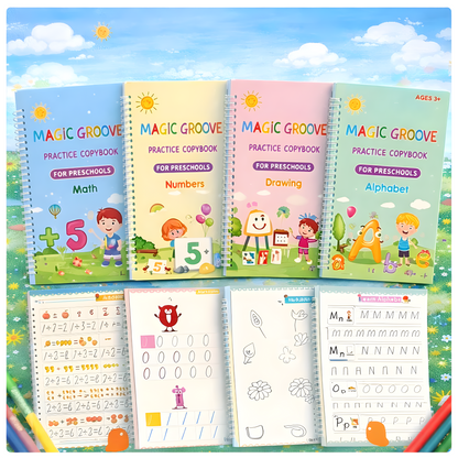 Magic Book (8 Book + 20 Refill+2 Pen+2 Grip)