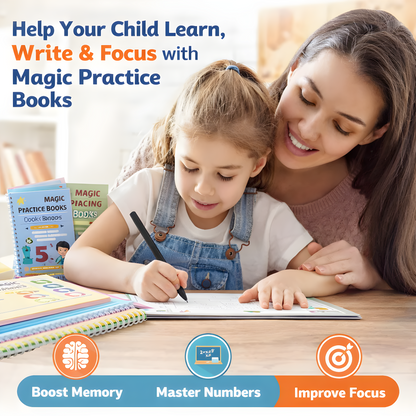 Magic Book (8 Book + 20 Refill+2 Pen+2 Grip)